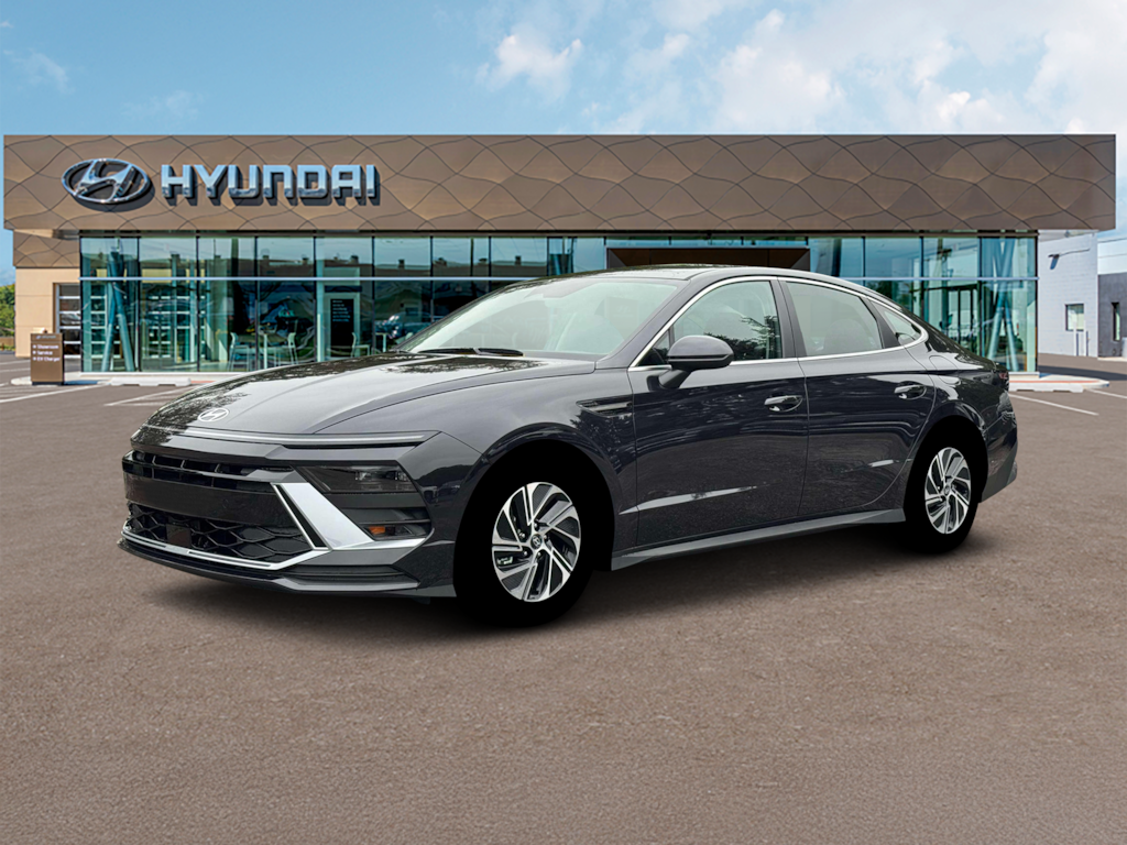 New 2026 Hyundai Sonata Hybrid Blue Sedan