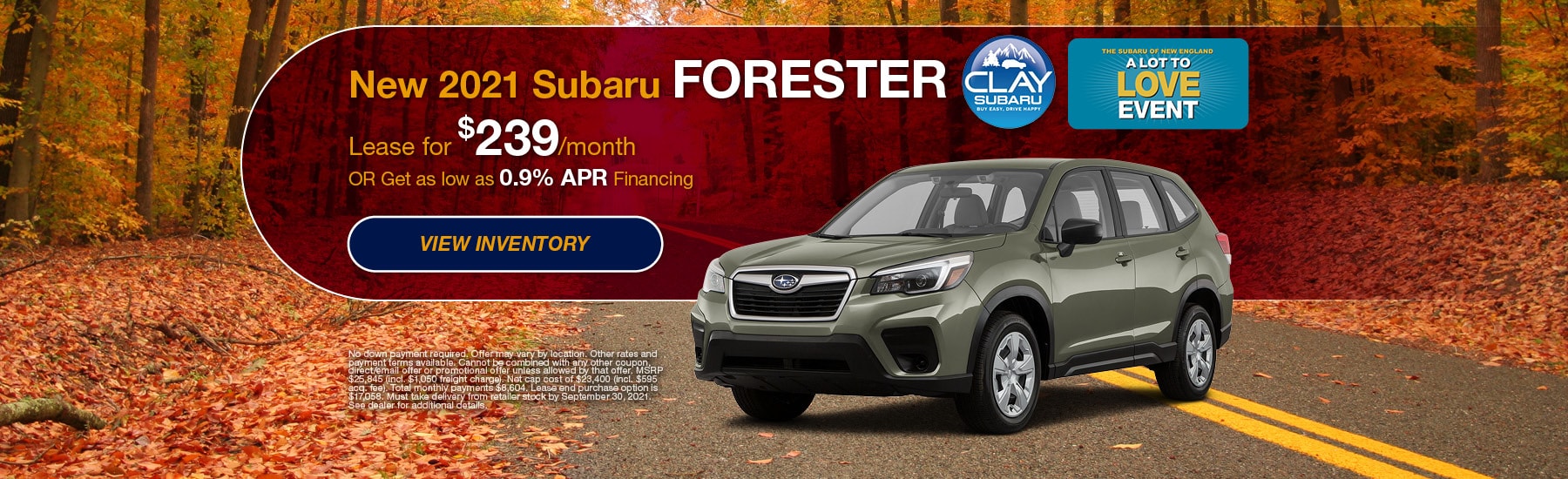 Norwood's Clay Subaru Dealership Serving Boston & Brookline, MA