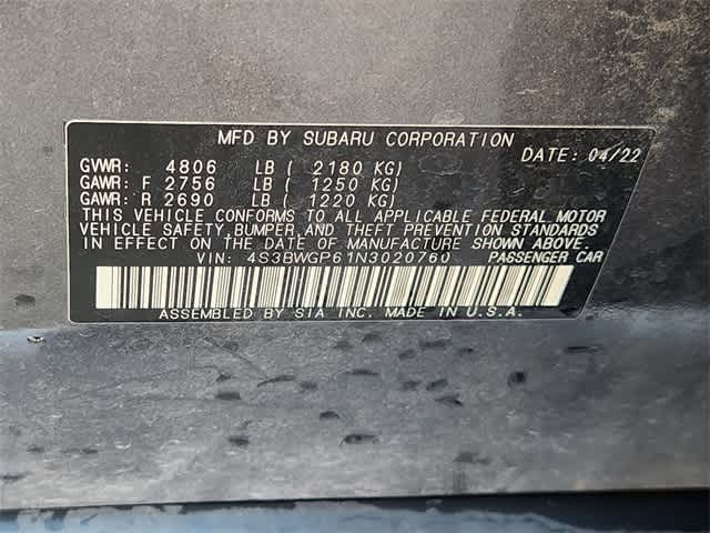 Thumbnail: 2022 Subaru Legacy - 21