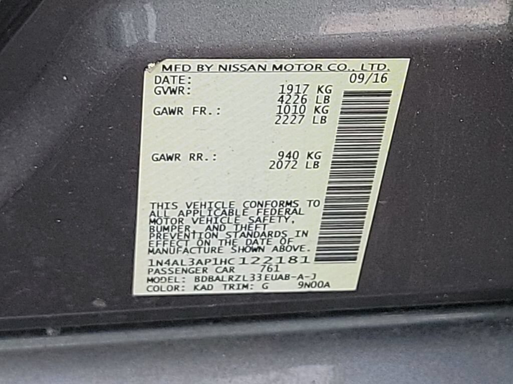 Used 2017 Nissan Altima 2.5 SL