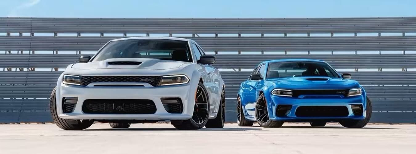 2023 Dodge Charger Models In White And Blue