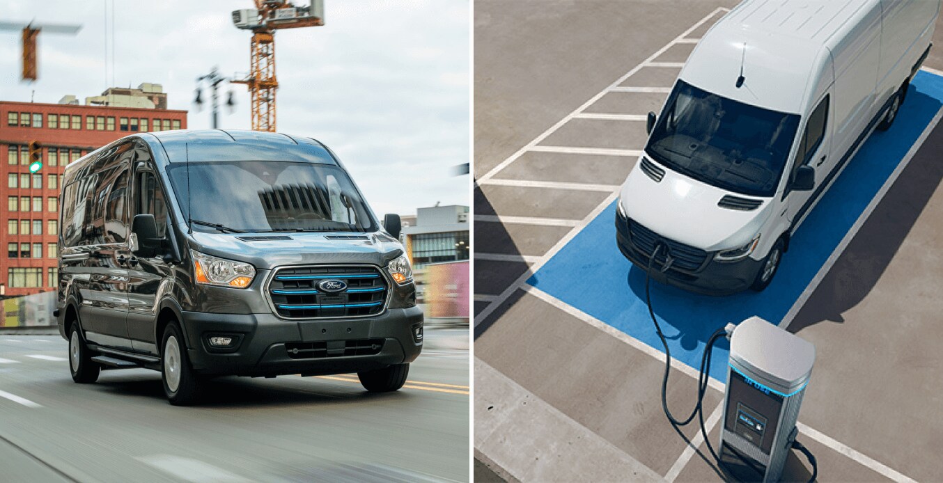 ETransit Cargo Van Vs. MercedesBenz eSprinter Cargo Van Comparison