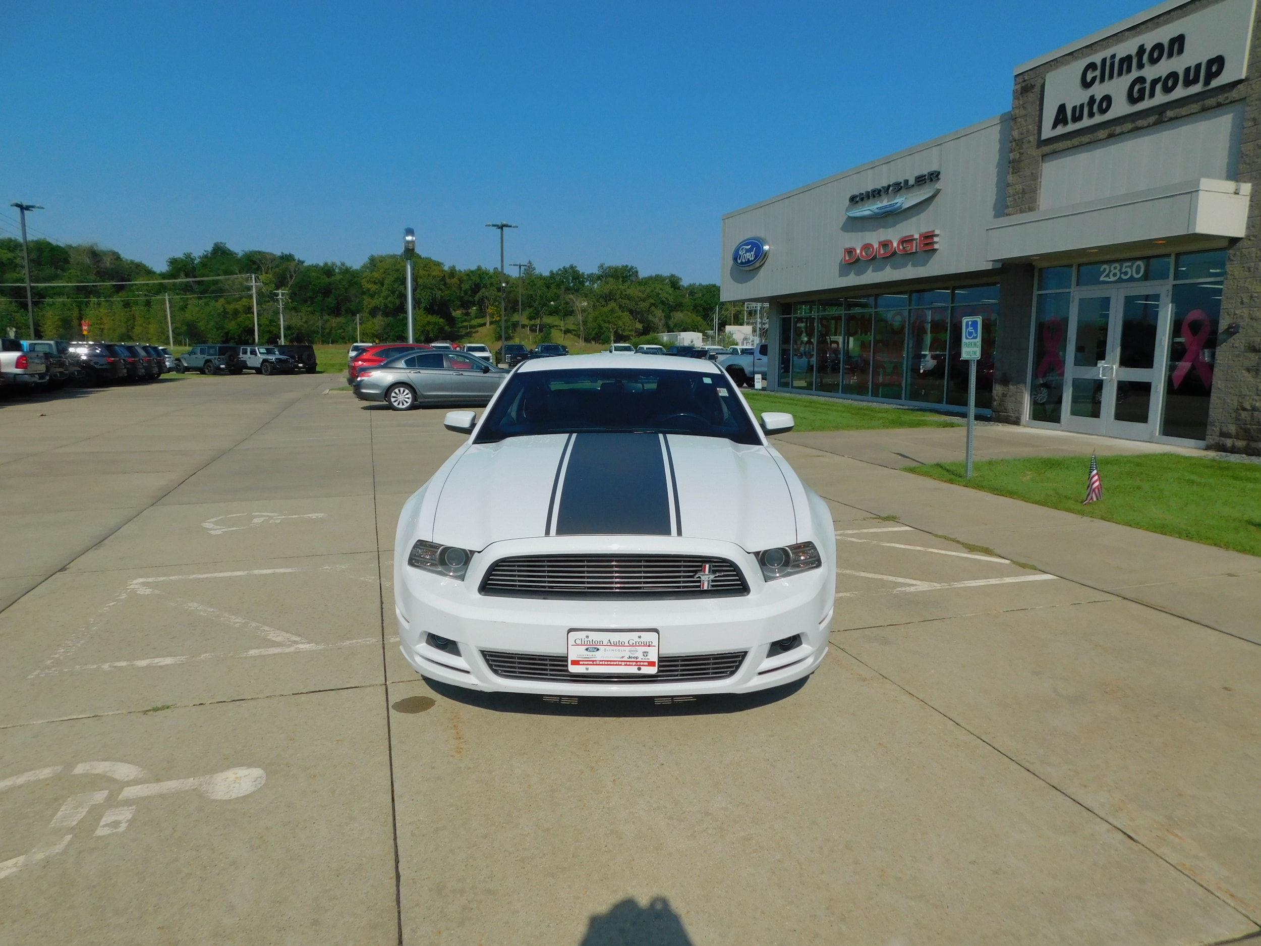 Used 2014 Ford Mustang V6 with VIN 1ZVBP8AM7E5332870 for sale in Clinton, IA