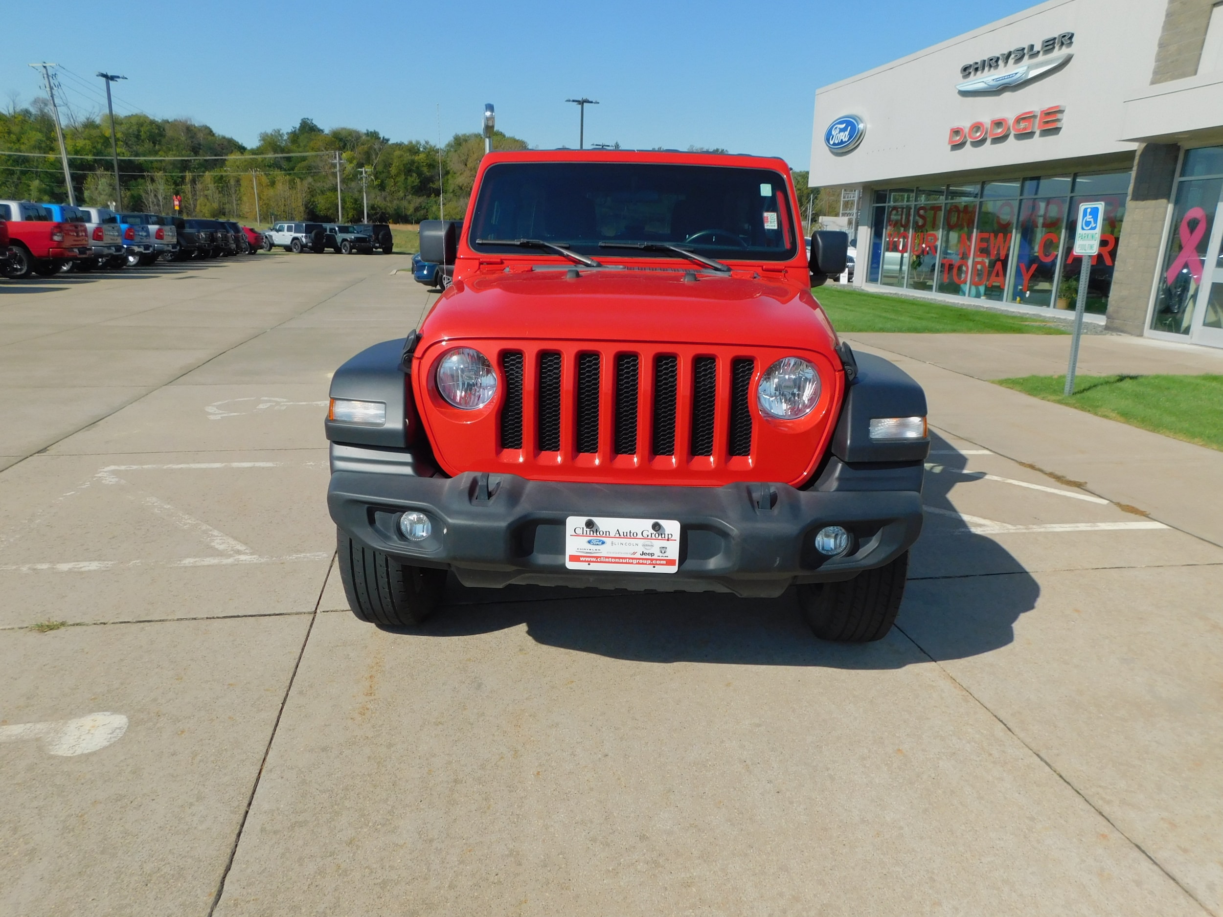 Used 2021 Jeep Wrangler Unlimited Sport with VIN 1C4HJXDN5MW583411 for sale in Clinton, IA