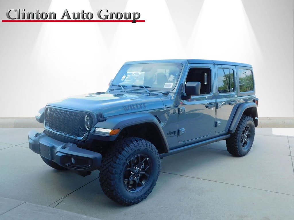 New 2024 Jeep Wrangler 4DOOR WILLYS For Sale Clinton IA