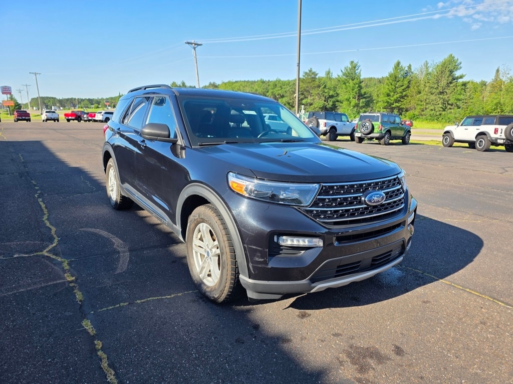 Certified 2021 Ford Explorer XLT with VIN 1FMSK8DH4MGB19146 for sale in Cloquet, Minnesota