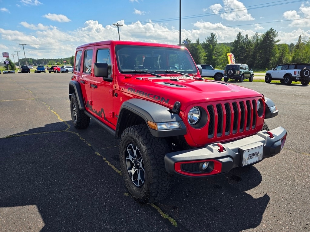 Used 2021 Jeep Wrangler Unlimited Rubicon with VIN 1C4HJXFG5MW649762 for sale in Cloquet, Minnesota