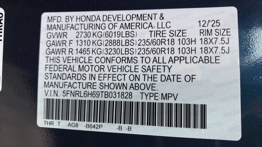2026 Honda Odyssey EX-L - Photo 29