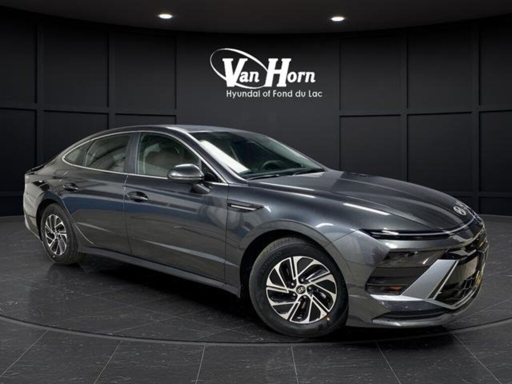 New 2026 Hyundai Sonata Hybrid Blue Sedan