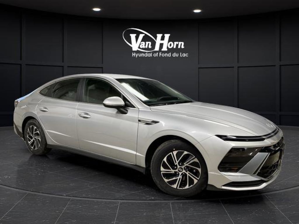 New 2026 Hyundai Sonata Hybrid Blue Sedan