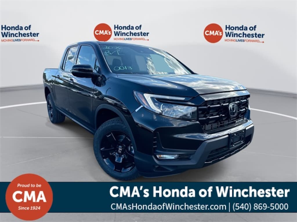 New 2026 Honda Ridgeline Black Edition Truck Crew Cab