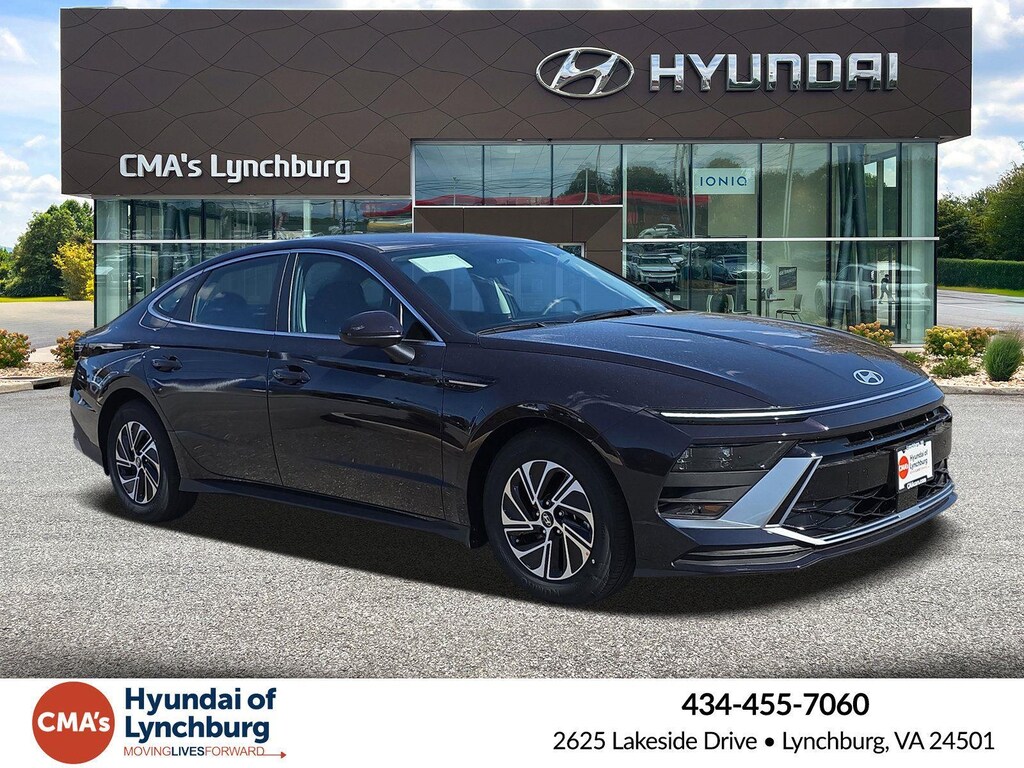 New 2026 Hyundai Sonata Hybrid Blue Sedan