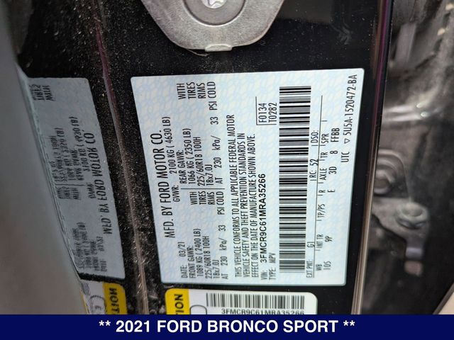 2021 Ford Bronco Sport Outer Banks - Photo 34