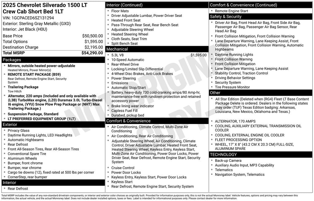 Used 2025 Chevrolet Silverado 1500 LT w/1LT Truck Crew Cab