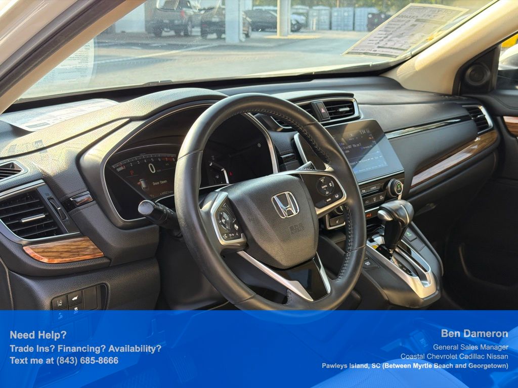 Used 2017 Honda CR-V EX-L with VIN 2HKRW1H89HH504132 for sale in Pawleys Island, SC