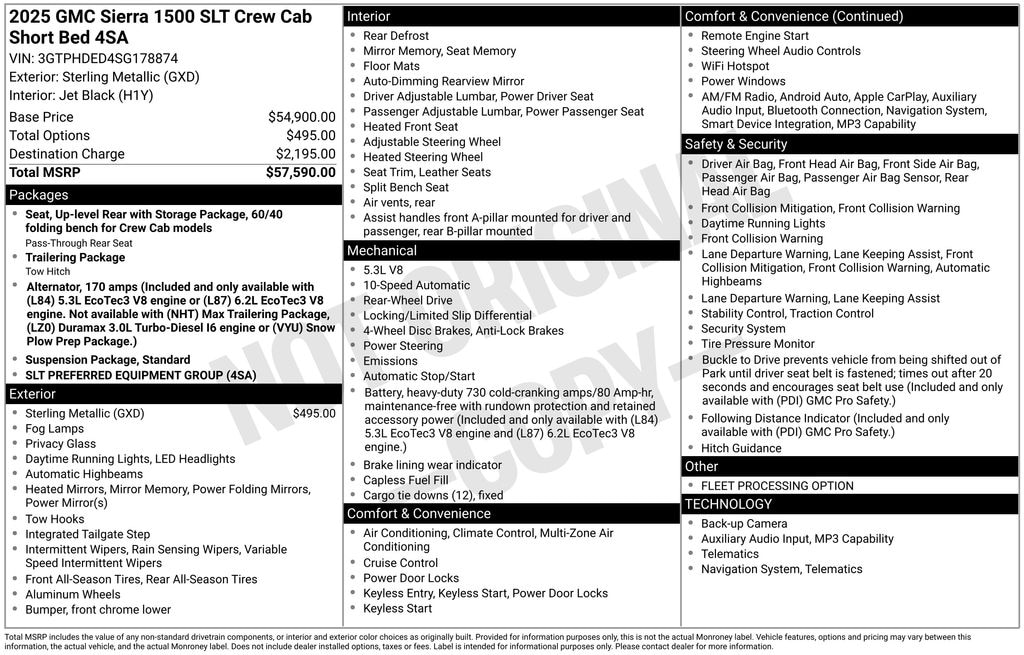 Used 2025 GMC Sierra 1500 SLT Truck Crew Cab