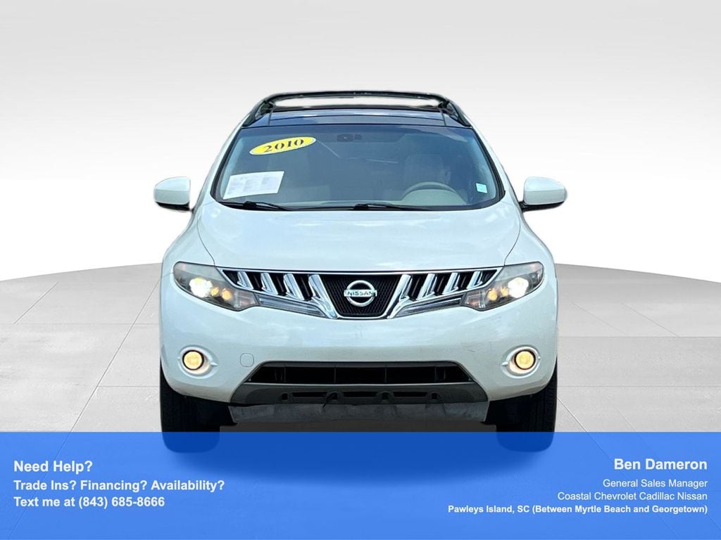 Used 2010 Nissan Murano LE with VIN JN8AZ1MW4AW105903 for sale in Pawleys Island, SC