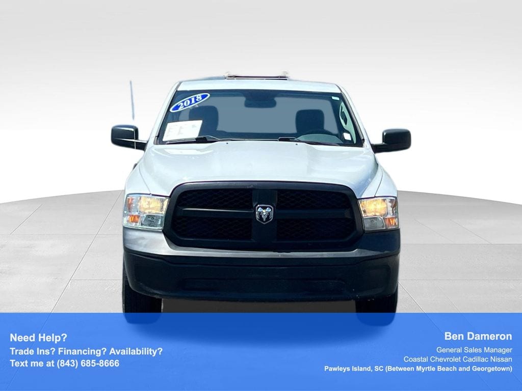 Used 2018 RAM Ram 1500 Pickup Tradesman with VIN 3C6JR6DG2JG212407 for sale in Pawleys Island, SC