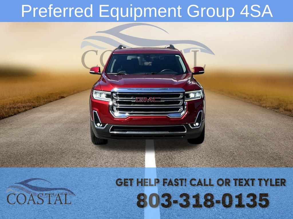 Used 2023 GMC Acadia SLT with VIN 1GKKNUL42PZ154073 for sale in Pawleys Island, SC