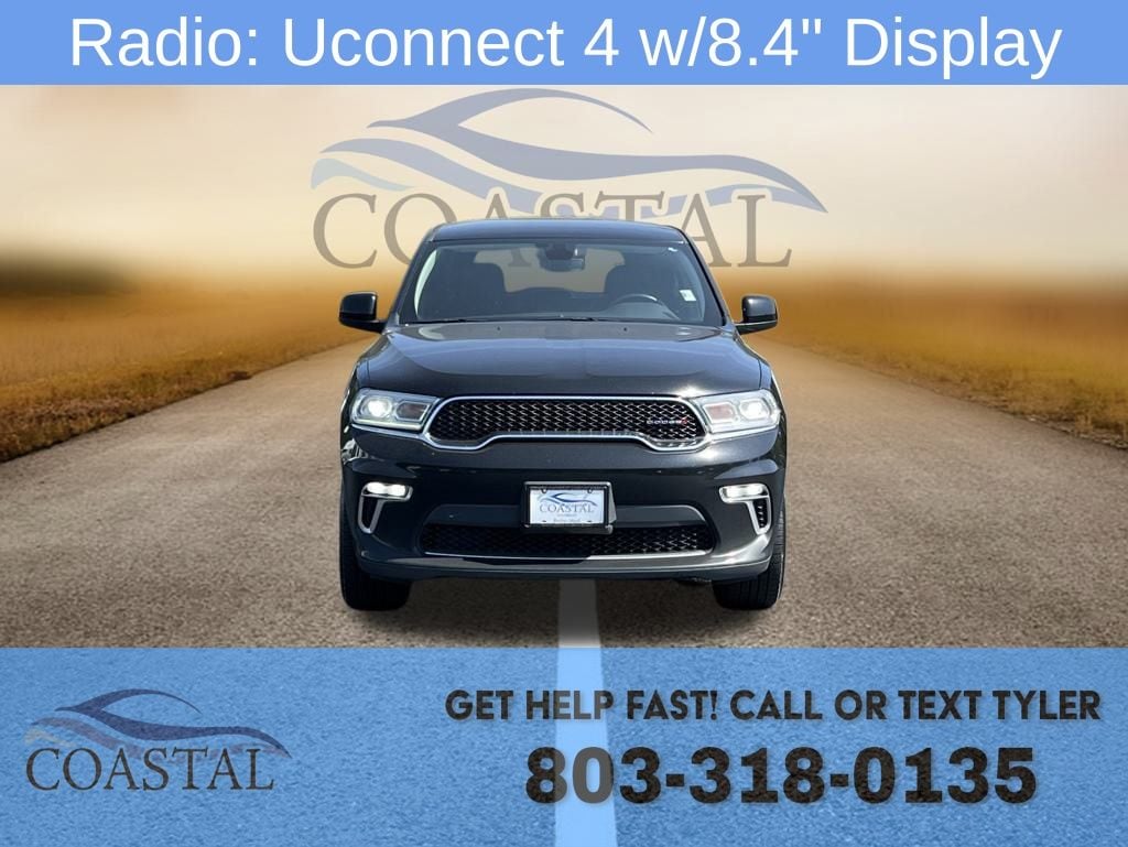 Used 2021 Dodge Durango SXT with VIN 1C4RDJAG2MC559244 for sale in Pawleys Island, SC