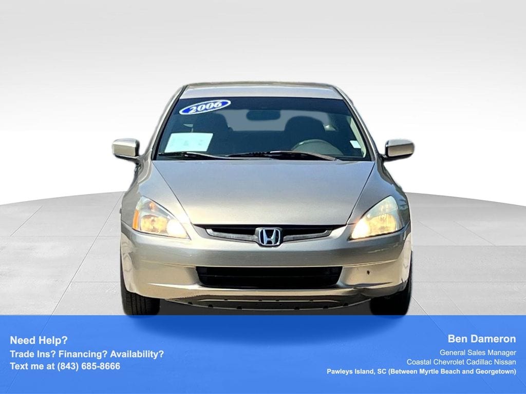 Used 2006 Honda Accord VP with VIN 1HGCM56176A019664 for sale in Pawleys Island, SC