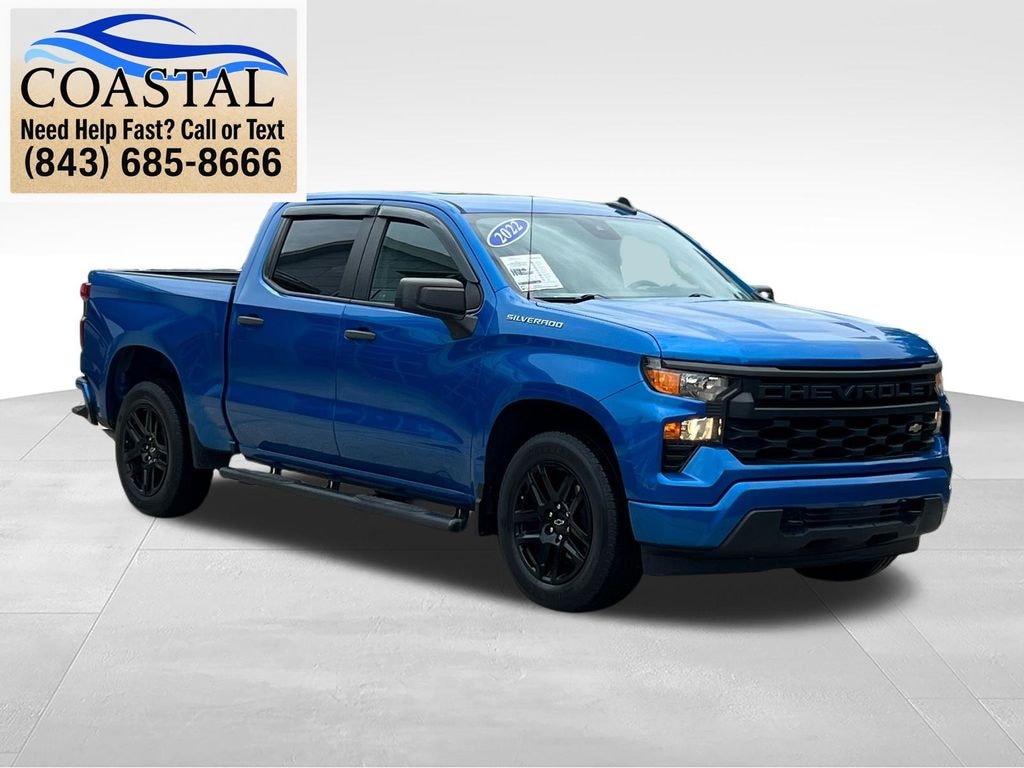 Used 2022 Chevrolet Silverado 1500 Custom Truck Crew Cab