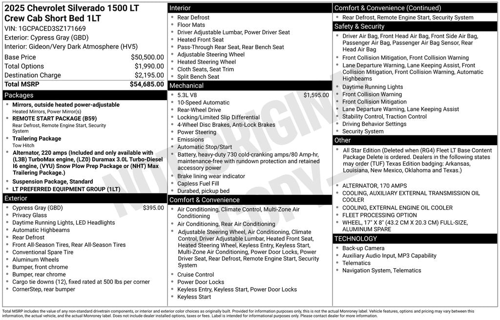 Used 2025 Chevrolet Silverado 1500 LT w/1LT Truck Crew Cab