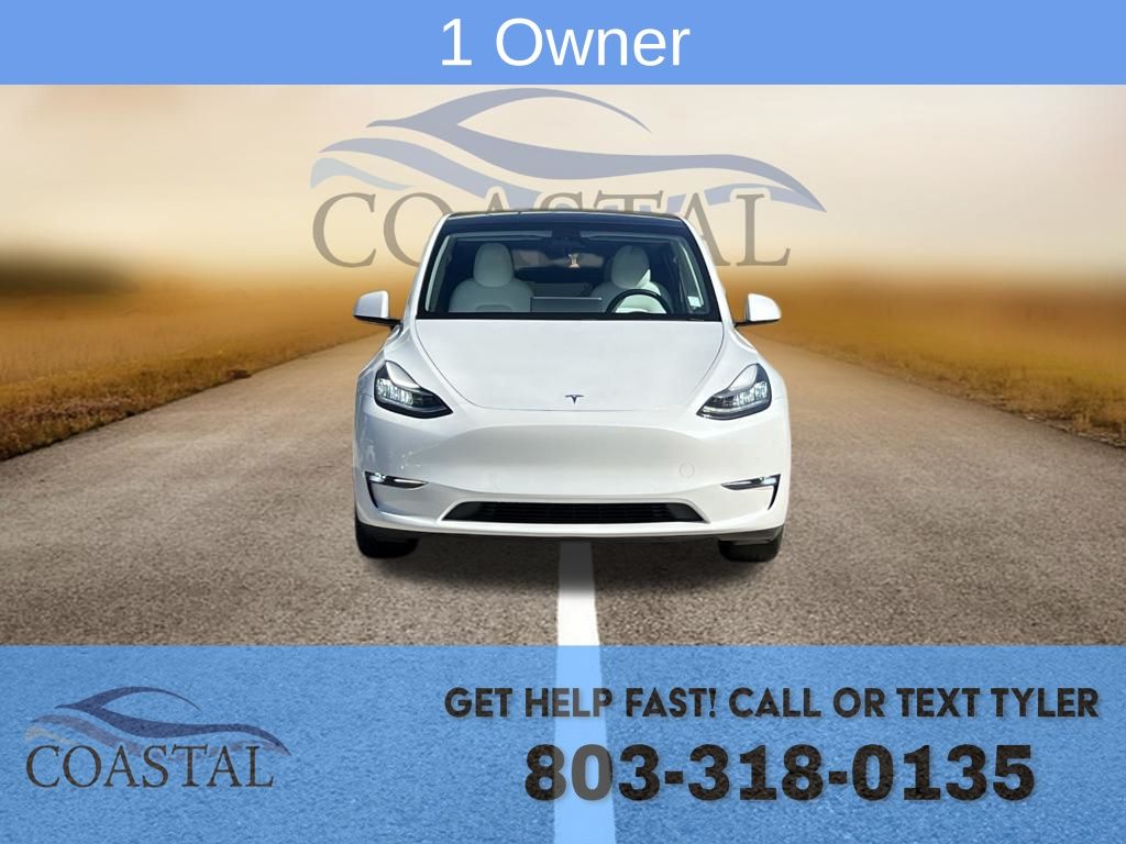 Used 2020 Tesla Model Y Long Range with VIN 5YJYGDEEXLF049299 for sale in Pawleys Island, SC