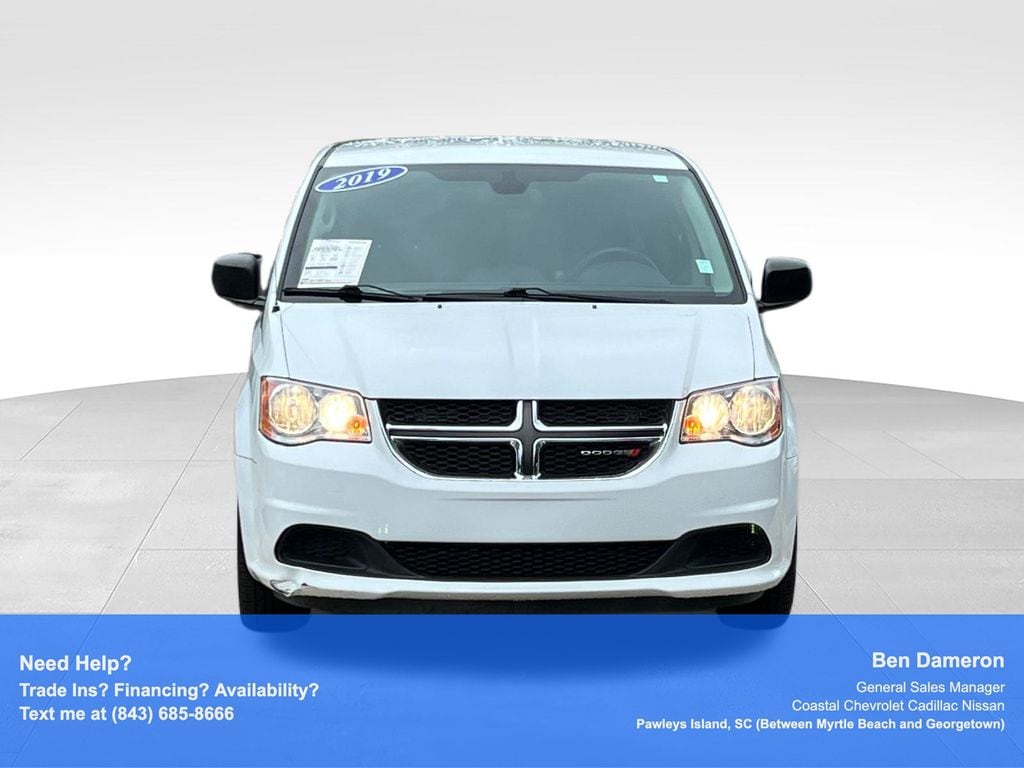 Used 2019 Dodge Grand Caravan SE with VIN 2C4RDGBG4KR781189 for sale in Pawleys Island, SC