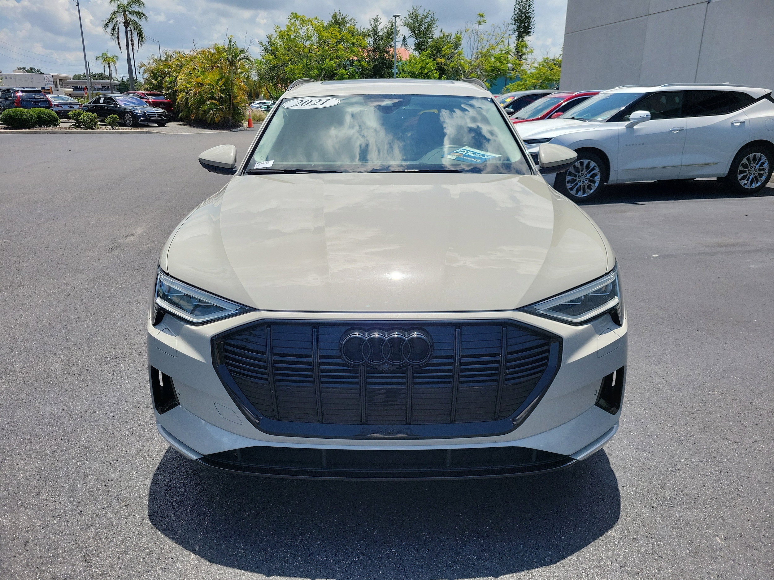 Used 2021 Audi e-tron Premium with VIN WA1AAAGE7MB032263 for sale in Sarasota, FL
