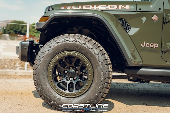 2021 Wrangler Rubicon in Sarge Green on Paint-Matched Mopar Beadlock Wheels  | Coastline Chrysler Dodge Jeep Ram