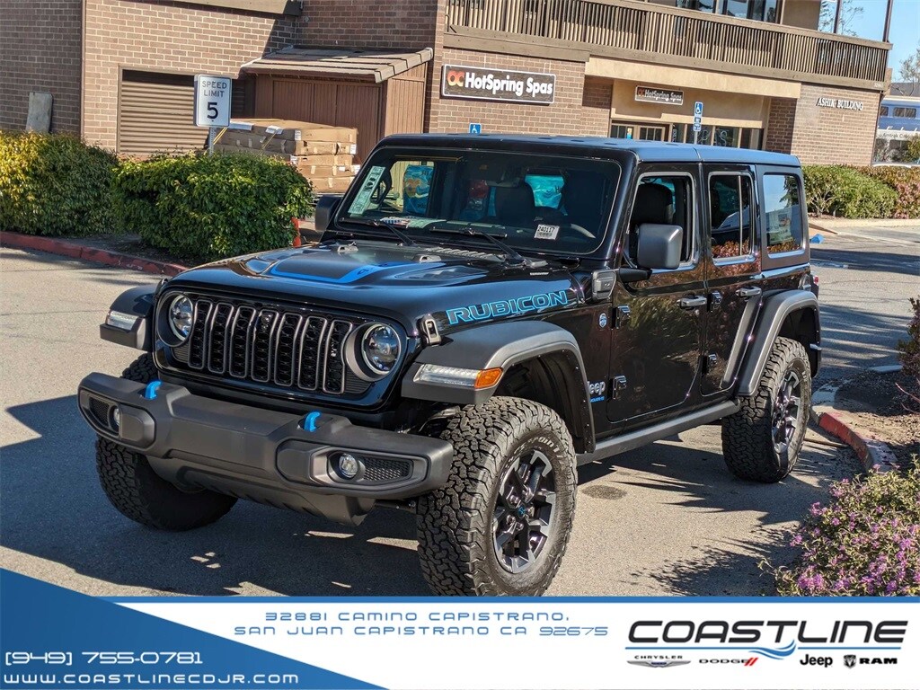 2024 Jeep Wrangler 4xe Rubicon 4xe Sport Utility Black Coastline CDJR