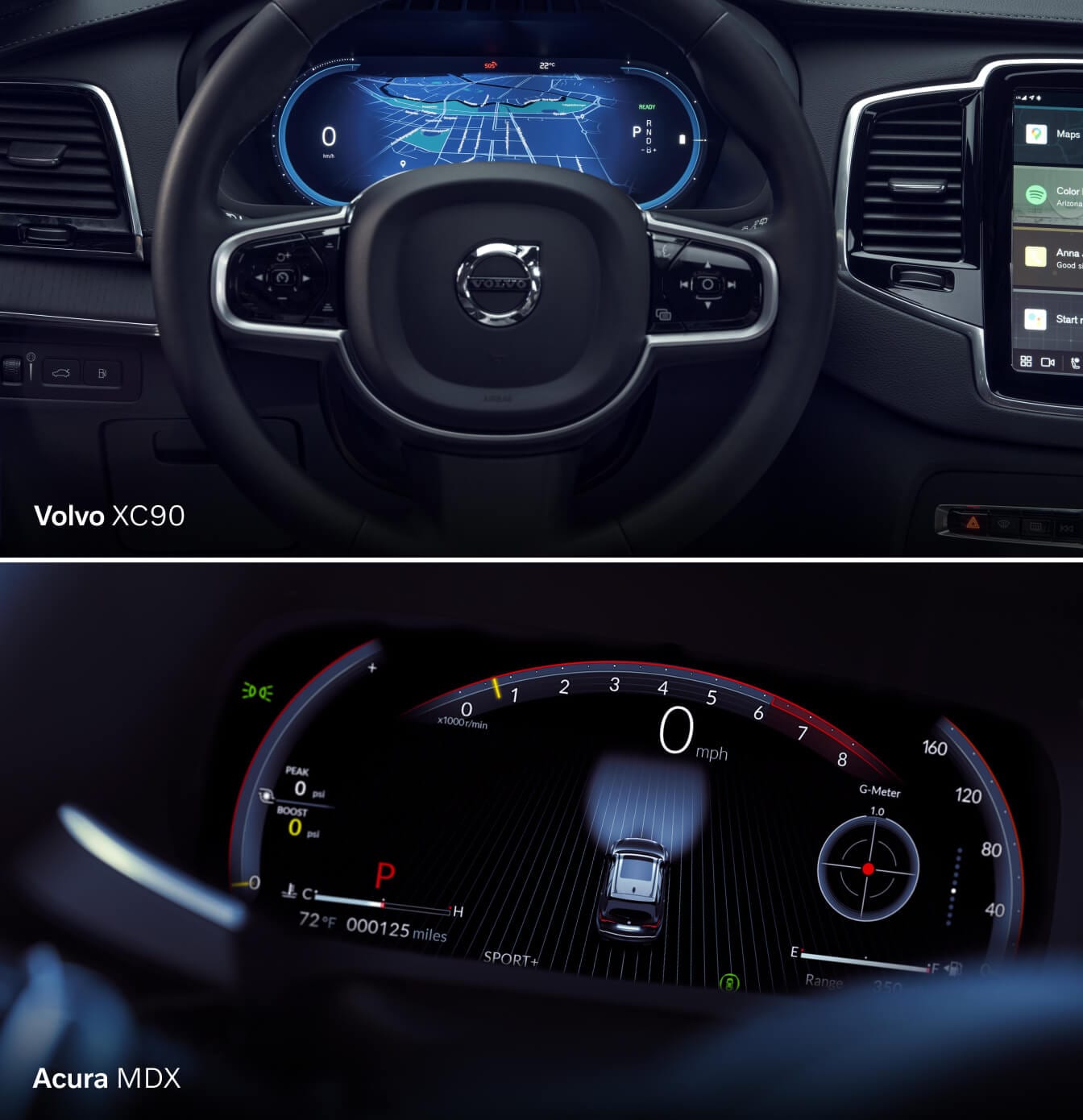 2025 Volvo XC90 vs. 2025 MDX Safety Features