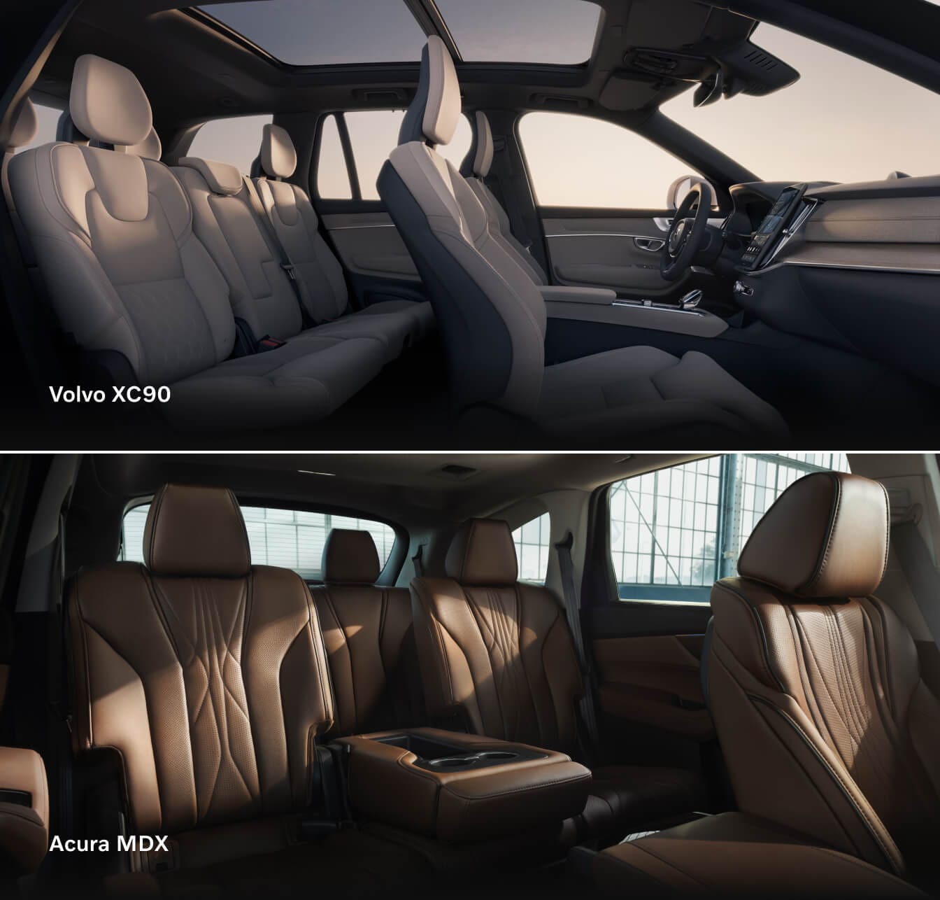 Volvo XC90 vs. Acura MDX Interior