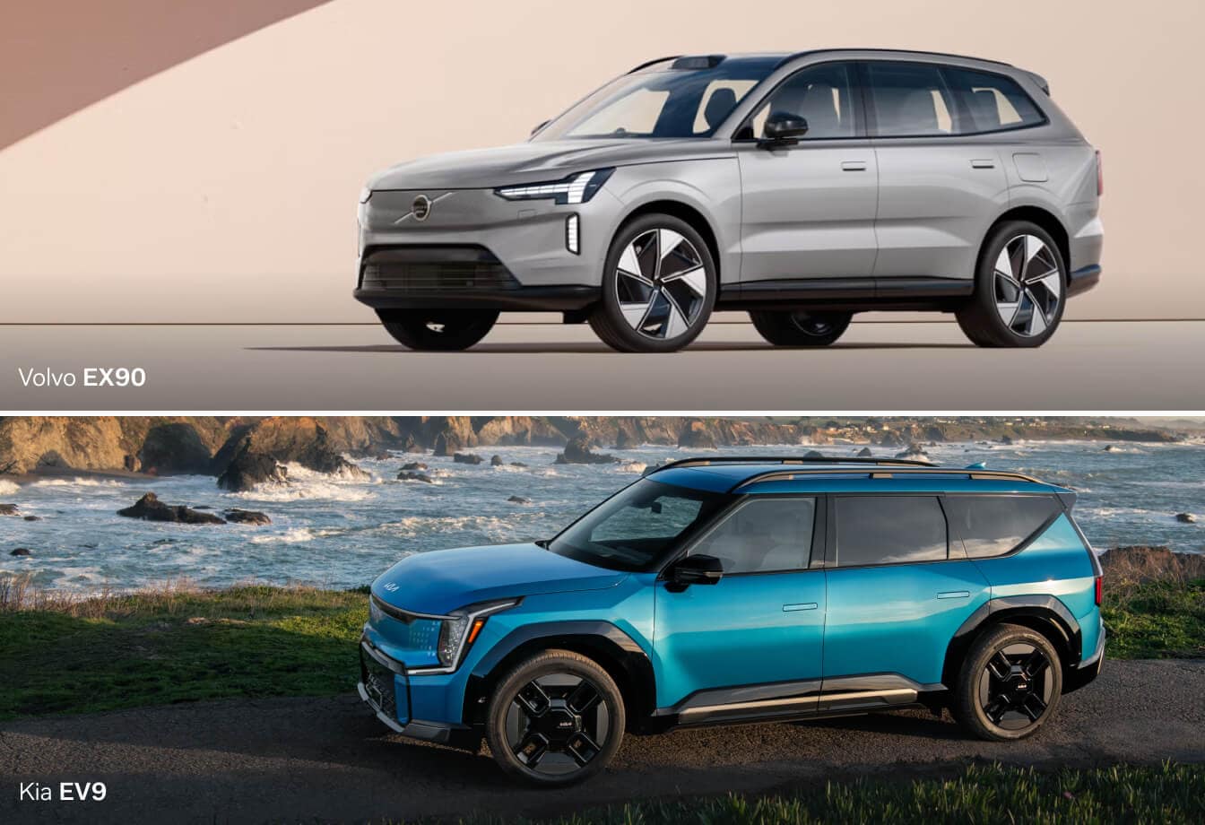 Volvo EX90 vs. Kia EV9 Specs