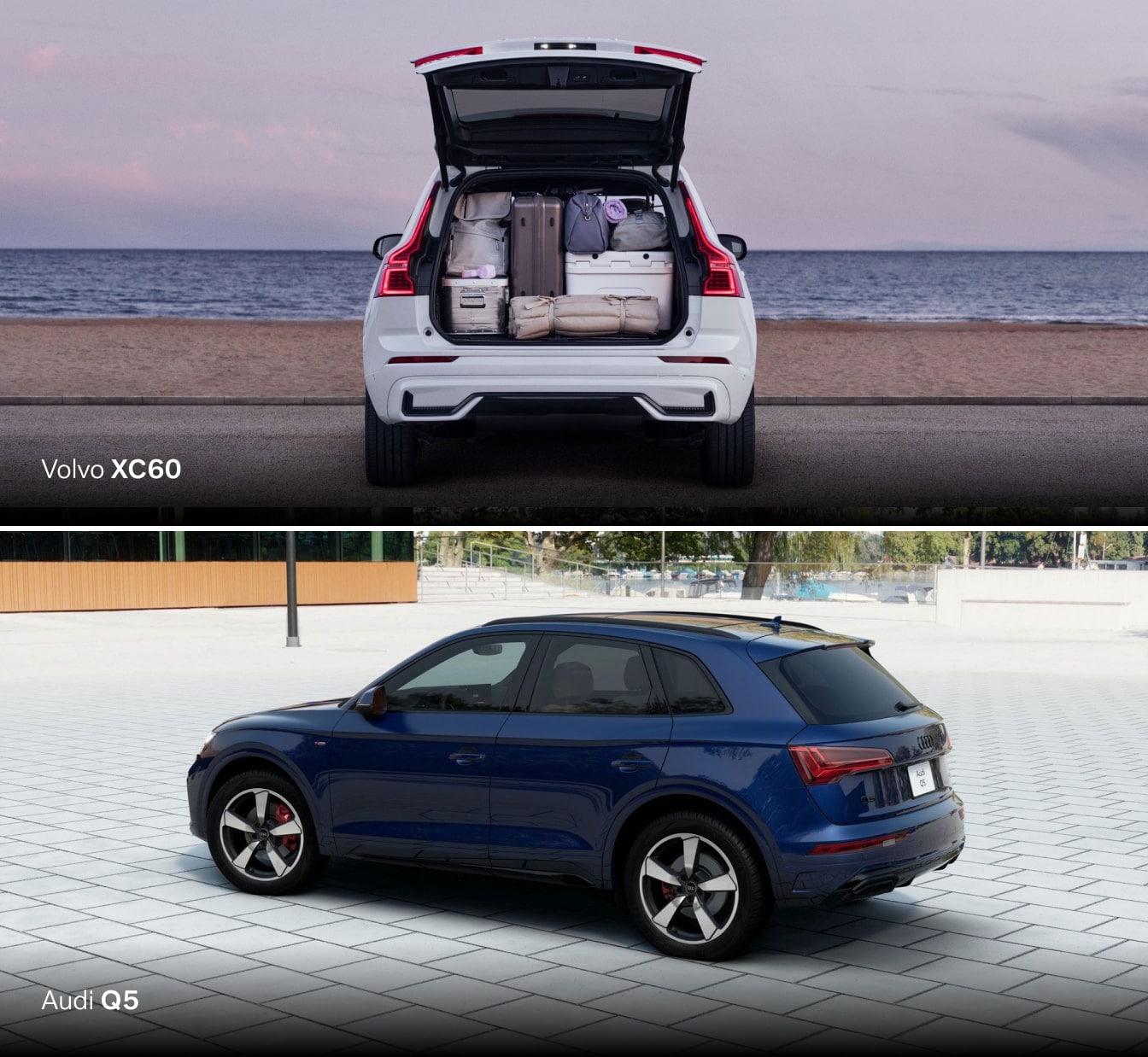 Volvo XC60 vs. Audi Q5 Cargo Space & Dimensions