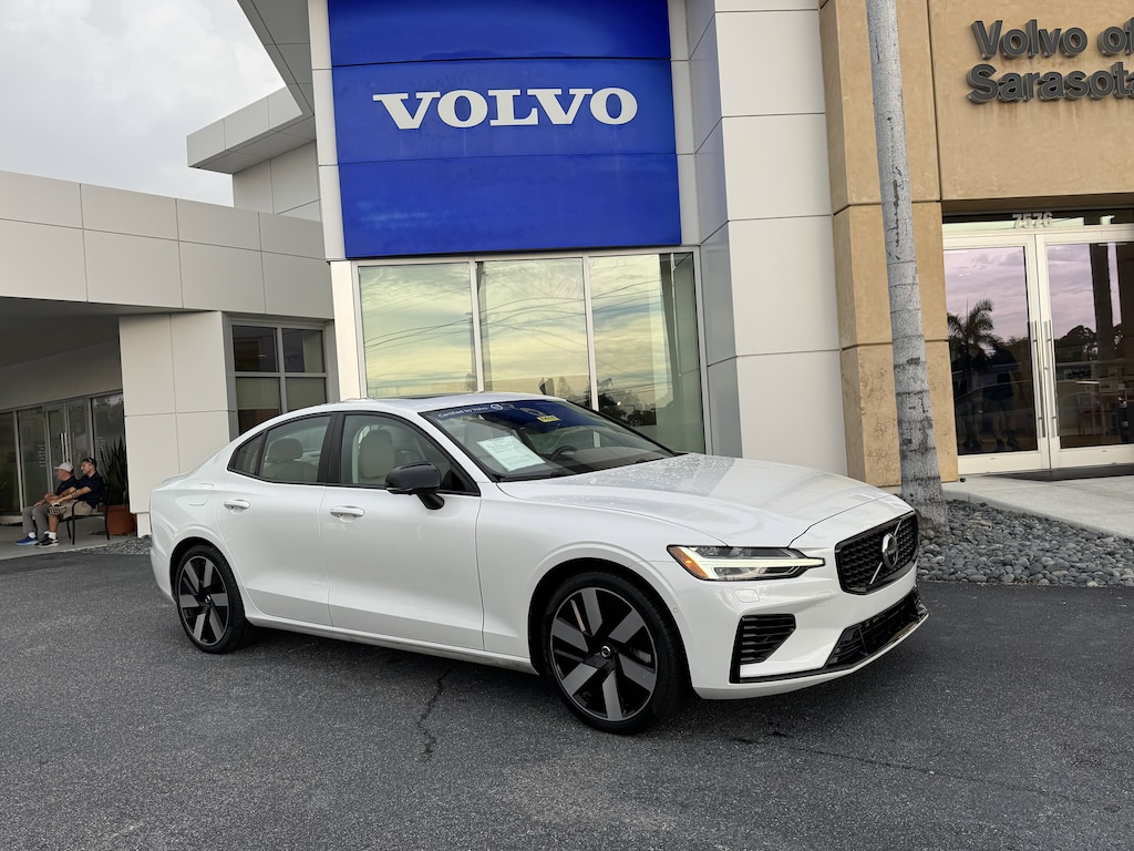 Certified 2024 Volvo S60 Recharge Plug-In Hybrid T8 Plus Dark Theme Sedan