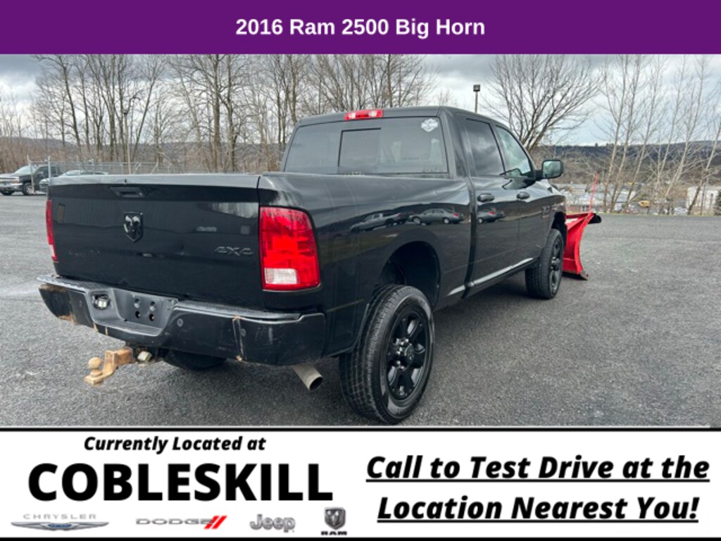 Used 2016 Ram 2500 Big Horn For Sale Cobleskill NY