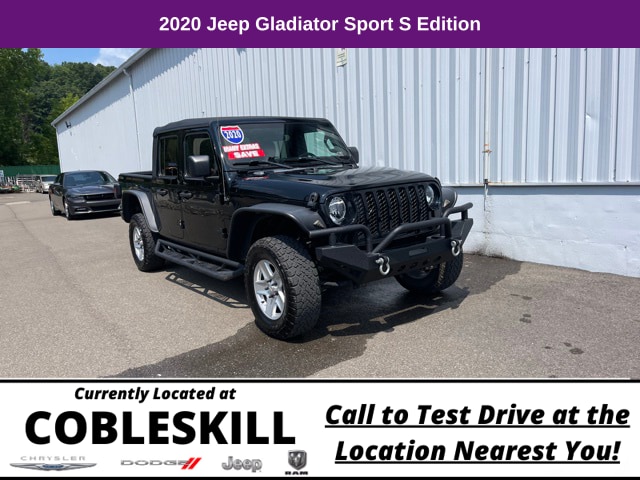 Used 2020 Jeep Gladiator Sport S with VIN 1C6HJTAG1LL134099 for sale in Cobleskill, NY