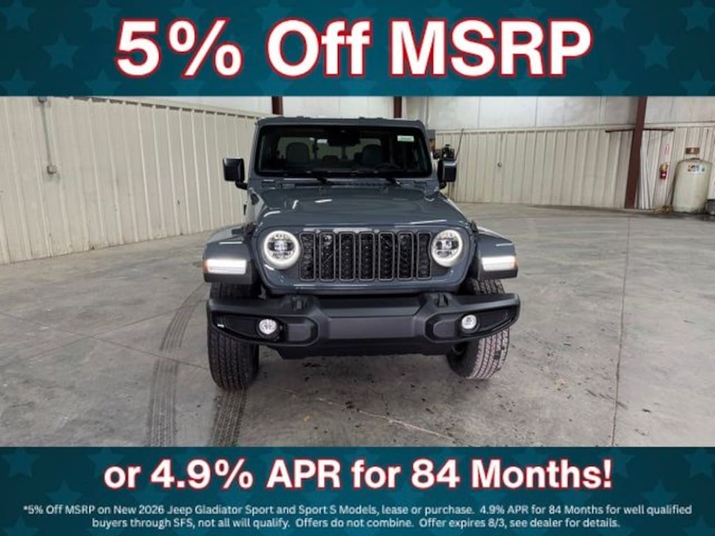 New 2026 Jeep Gladiator Sport S Pickup