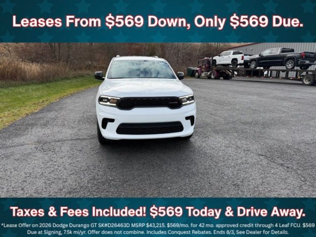 New 2026 Dodge Durango GT Sport Utility