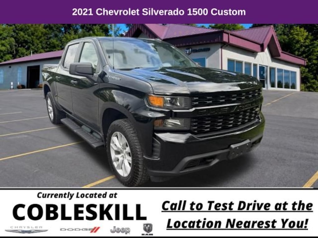 Used 2021 Chevrolet Silverado 1500 Custom Truck Crew Cab