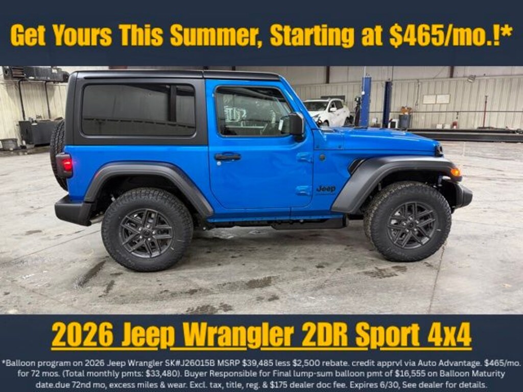 New 2026 Jeep Wrangler Sport S Sport Utility