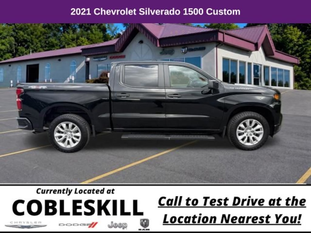 Used 2021 Chevrolet Silverado 1500 Custom Truck Crew Cab