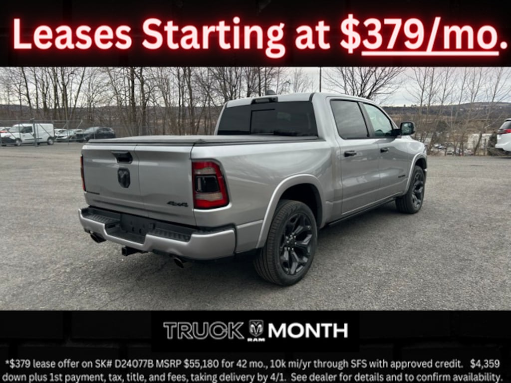 New 2024 Ram 1500 LIMITED CREW CAB 4X4 5'7 BOX For Sale Cobleskill NY