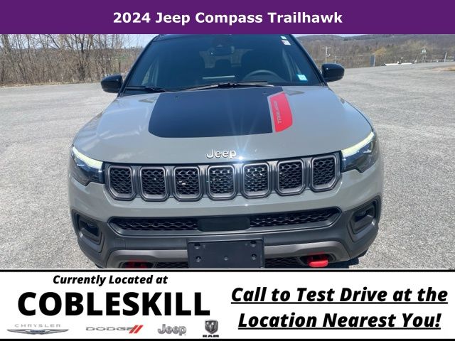 Used 2024 Jeep Compass Trailhawk with VIN 3C4NJDDN6RT584307 for sale in Cobleskill, NY