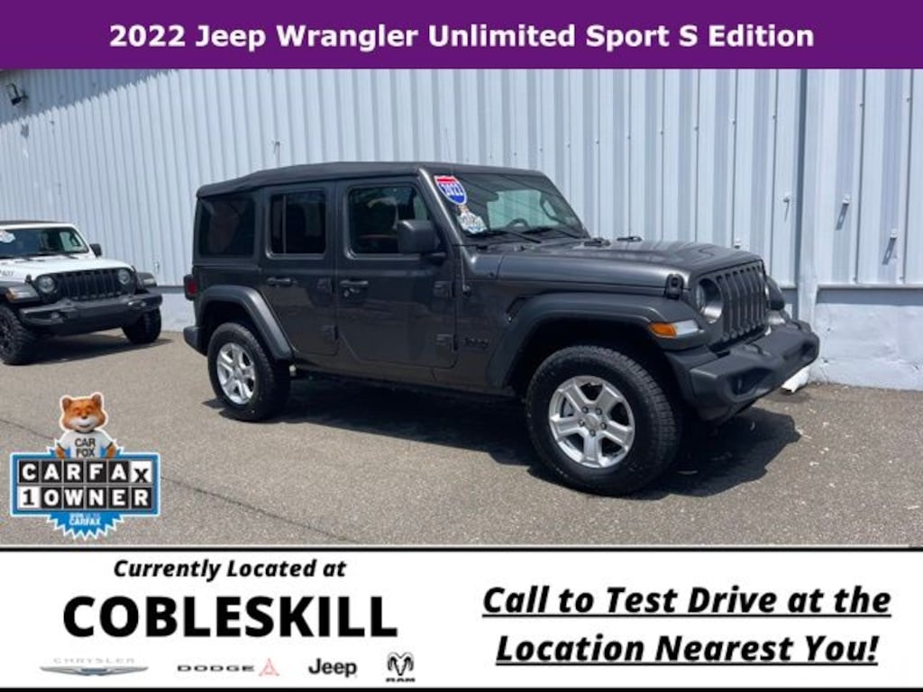 Used 2022 Jeep Wrangler Unlimited Sport SUV