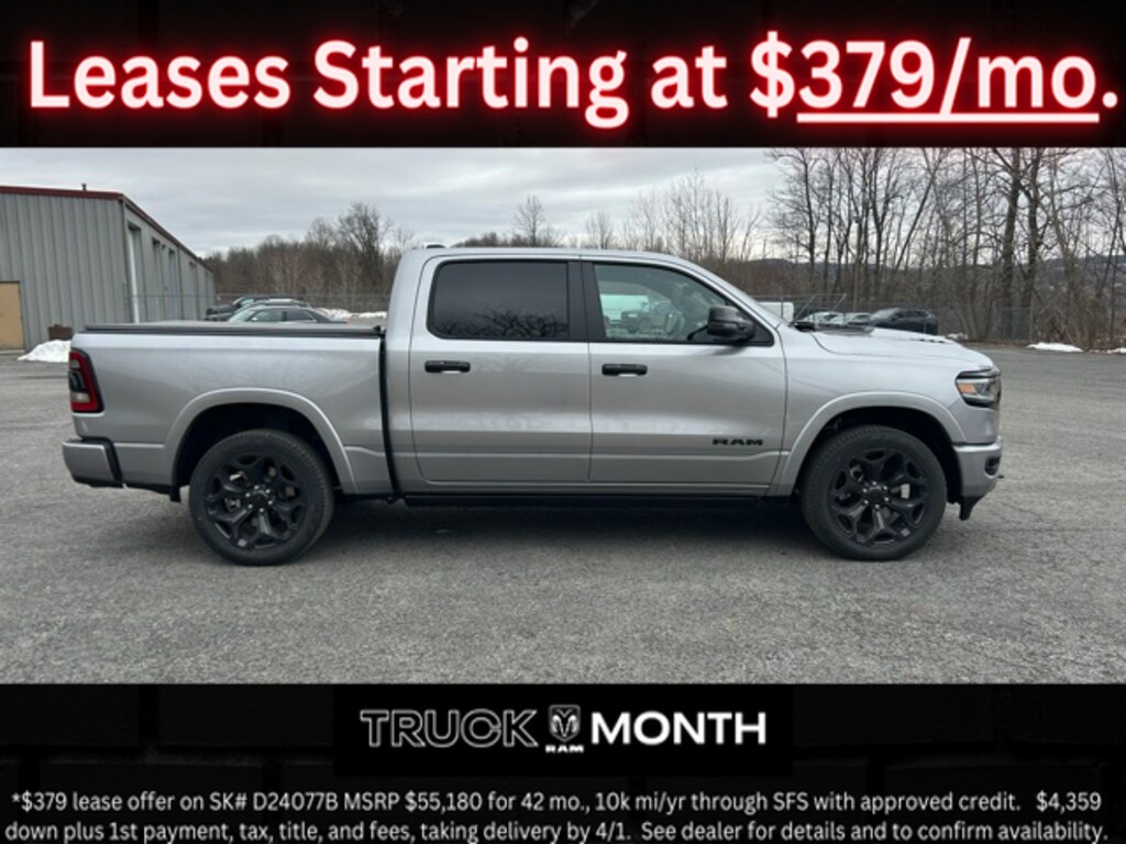 New 2024 Ram 1500 LIMITED CREW CAB 4X4 5'7 BOX For Sale Cobleskill NY