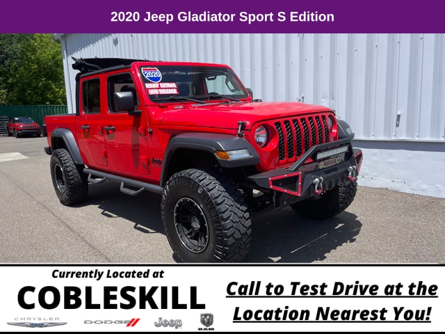 Used 2020 Jeep Gladiator Sport S with VIN 1C6HJTAG7LL117386 for sale in Cobleskill, NY