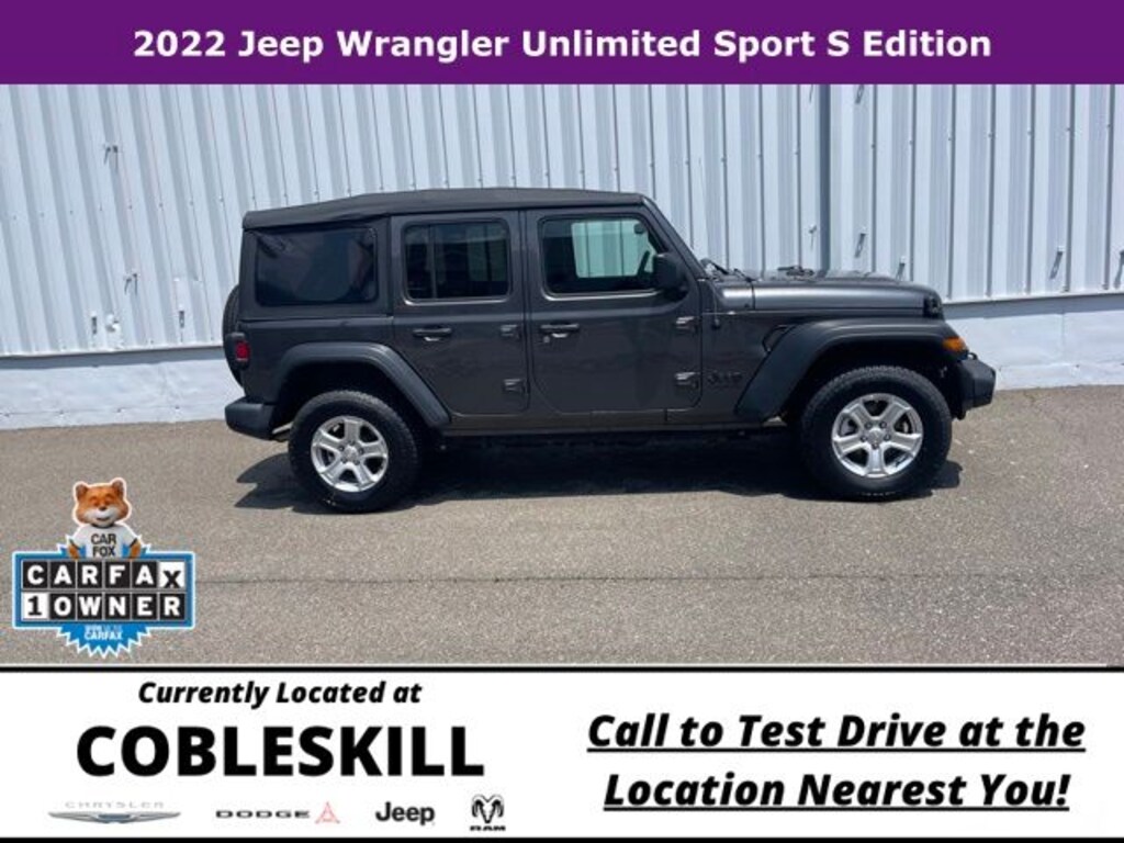 Used 2022 Jeep Wrangler Unlimited Sport SUV